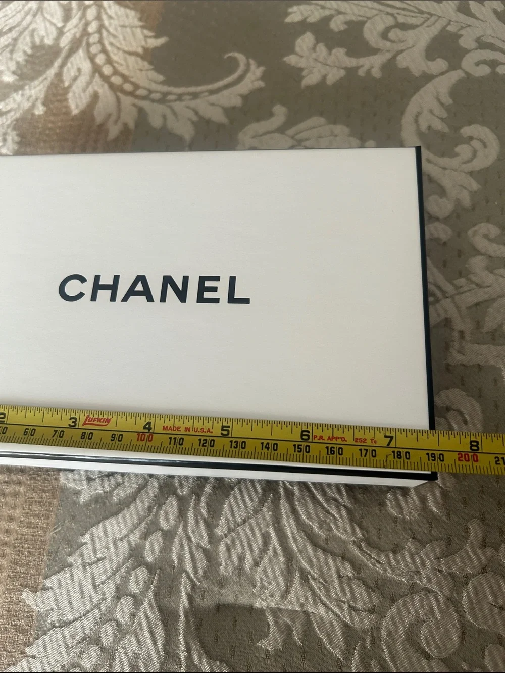 CHANEL White Box with Black Logo —  Accessories  Empty Box